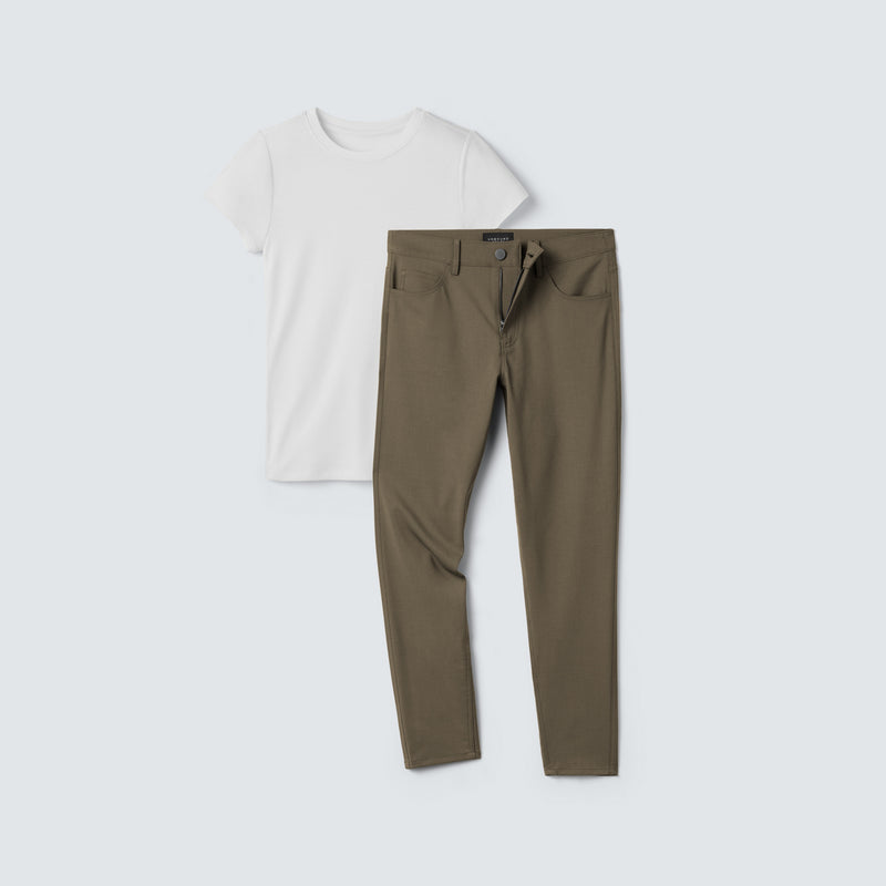 Women's Slim Travel Pants + T-Shirt Bundle